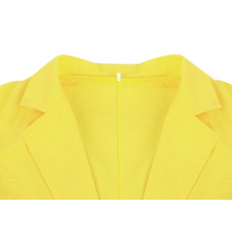 Women's Cotton Regular Sleeve One Buckle Blazer Jacket Suits 5Colors(S-XXL)