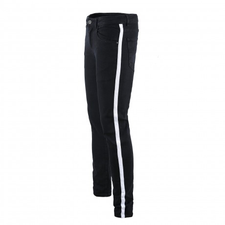  Men's Slim Fit Ripped Stretch Jeans Striped Destroyed Skinny Pants Holes with Pockets