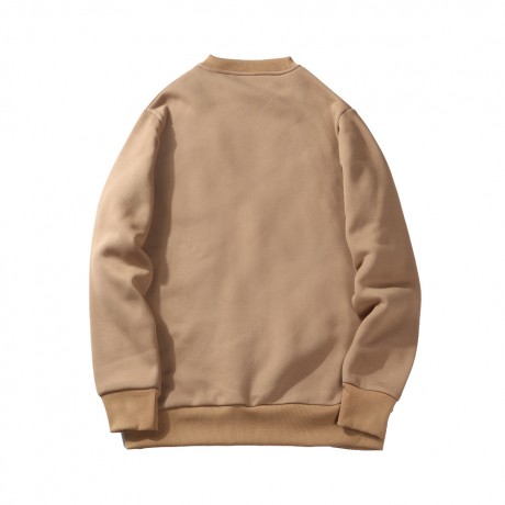 Casual Size Large Sweatshirt Round Neckline Pullover Sweater for Men