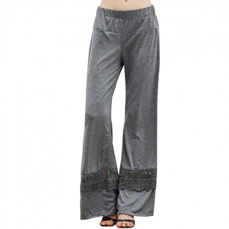 Women's Comfy Lace Wide Leg Loose Trousers(S-XL)