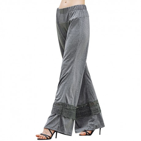 Women's Comfy Lace Wide Leg Loose Trousers(S-XL)