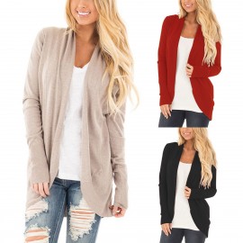 Womens Casual Soft Sweater Open Front Cardigan Pullover Blouses(S-XL)