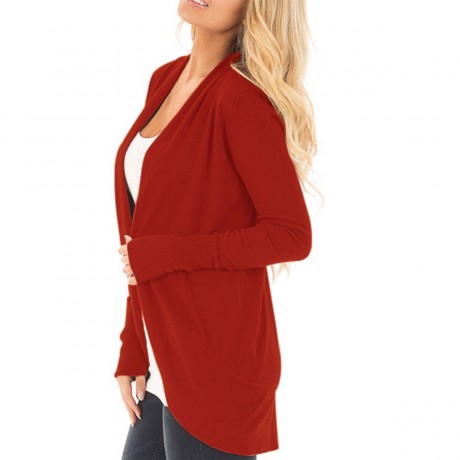 Womens Casual Soft Sweater Open Front Cardigan Pullover Blouses(S-XL)