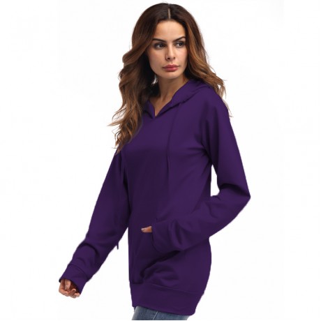 Women's Thin Cotton Pullover Hoodie Sweater(s-xl)