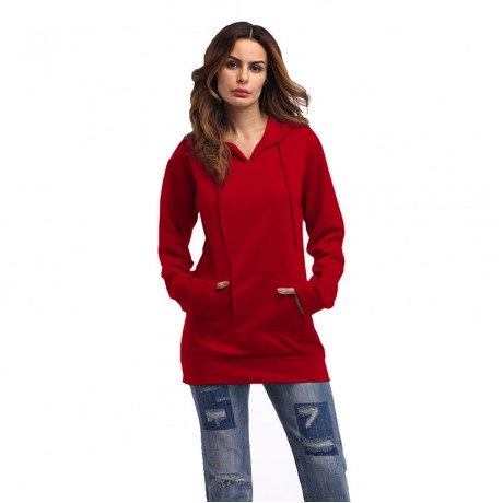 Women's Thin Cotton Pullover Hoodie Sweater(s-xl)