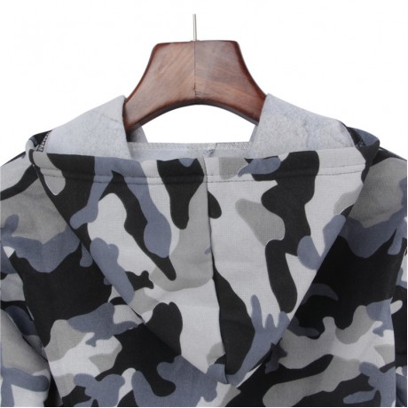 Womens Camouflage Casual Warm Tops Pullover Tunic Hoodie Sweatshirts and Pants Sets