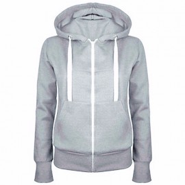 Lightweight Thin Zip-up Hoodie Jacket for Women with Plus Size (s-xxl) 