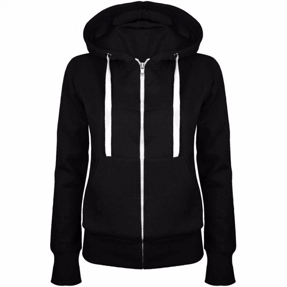 Lightweight Thin Zip-up Hoodie Jacket for Women with Plus Size (s-xxl)
