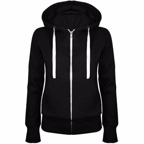 Lightweight Thin Zip-up Hoodie Jacket for Women with Plus Size (s-xxl)