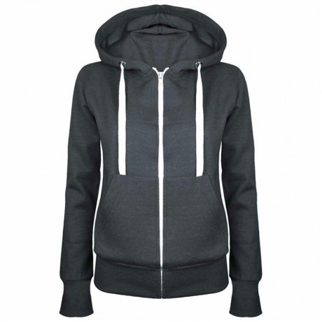 Lightweight Thin Zip-up Hoodie Jacket for Women with Plus Size (s-xxl)