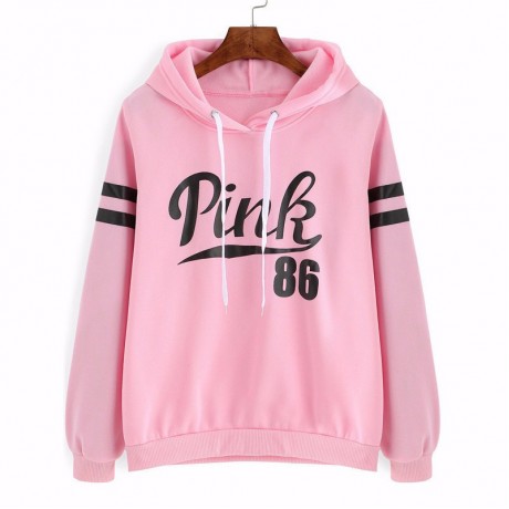 Women's Letter Printing Sweatshirt Long Sleeve Loose Pullover Hoodies Shirt