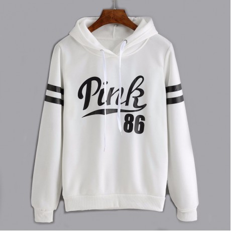 Women's Letter Printing Sweatshirt Long Sleeve Loose Pullover Hoodies Shirt