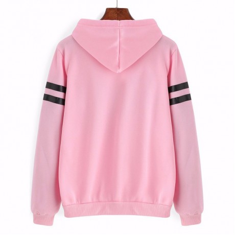 Women's Letter Printing Sweatshirt Long Sleeve Loose Pullover Hoodies Shirt