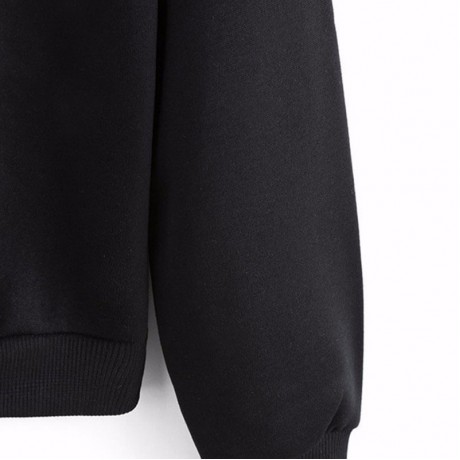 Women's Letter Printing Sweatshirt Long Sleeve Loose Pullover Hoodies Shirt
