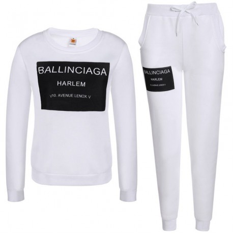 Spring Square Letter Printing Sweatershirt Crewneck + Elastic Waist Pants Suits 2PCS Tracksuit Sweatsuit(s-xl)