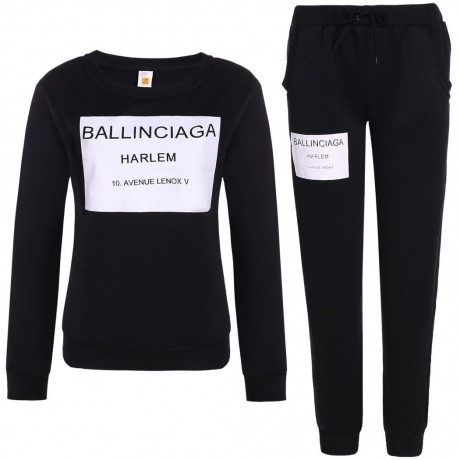 Spring Square Letter Printing Sweatershirt Crewneck + Elastic Waist Pants Suits 2PCS Tracksuit Sweatsuit(s-xl)