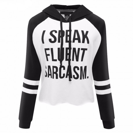 Women Hoodies Crop Top Short Tracksuit Letters T-Shirt Sweatersuits 5Colors(XS-XL)