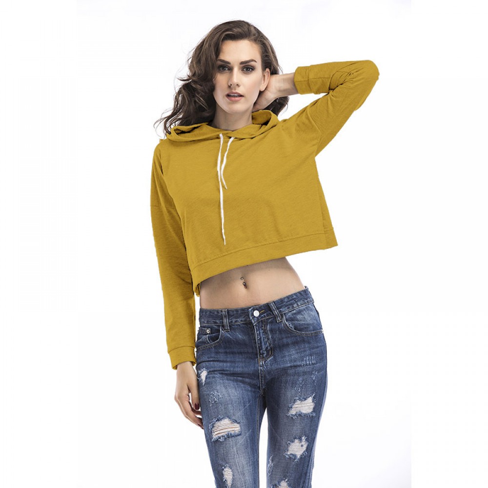 Women Casual Long Sleeve Tops Back Side Split Blouse Pullover Hoodies Sweatershirt(S-XL)