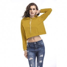 Women Casual Long Sleeve Tops Back Side Split Blouse Pullover Hoodies Sweatershirt(S-XL) 