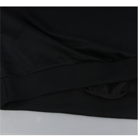 Women's Black Casual Long Sleeve Sweatershirt Hands Print Tops(S-XL)