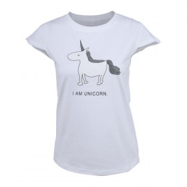 Women Tonics Short Sleeve Unicorn Printed Tee Tops Casual T-Shirt(S-2XL) 