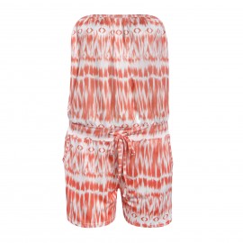 Women's Casual Jumpsuit Printed Strapless Off Shoulder Printed Jumpsuit(S-XL) 