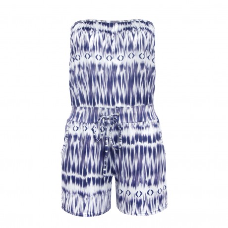 Women's Casual Jumpsuit Printed Strapless Off Shoulder Printed Jumpsuit(S-XL)