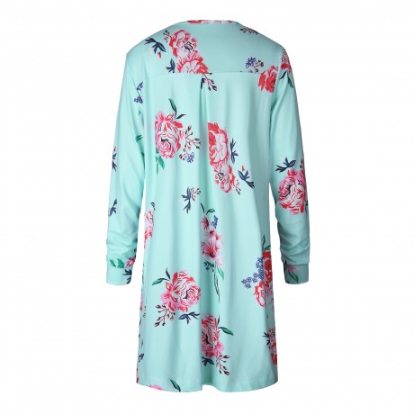 Women's Floral Cotton Slim Long Sleeve Cardigan(S-XXXL)