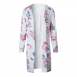 Women's Floral Cotton Slim Long Sleeve Cardigan(S-XXXL) 