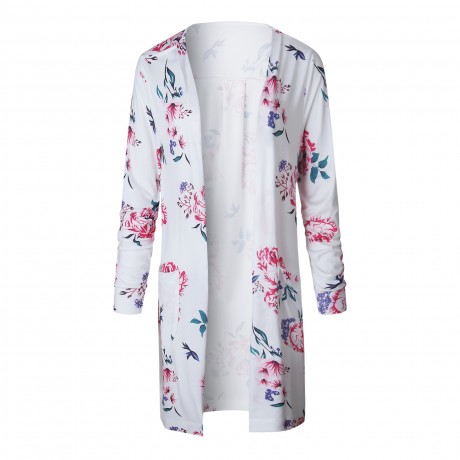 Women's Floral Cotton Slim Long Sleeve Cardigan(S-XXXL)