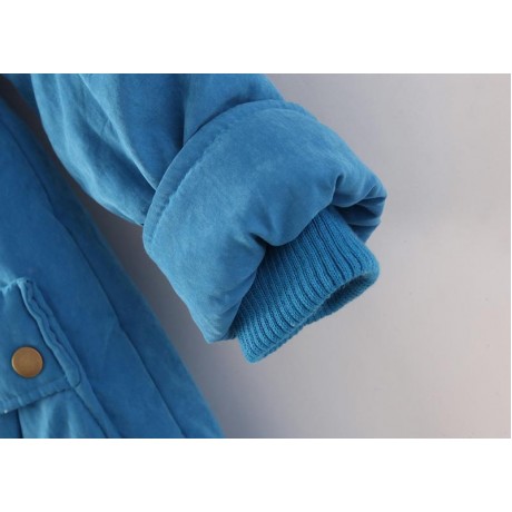 Women's Cotton Slim Medium Coat Polyester Sherpa Hooded Cotton With Pockets(S-XXXL)