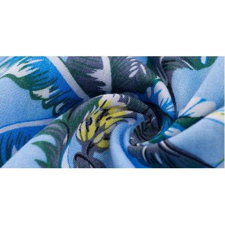 Women's Bohemia Printed Cotton Flutter Beach Long Skirts(S-XL)