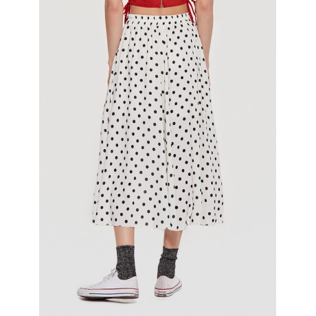 Women's Bohemia Polka Dots Chiffon Flutter Beach Long Skirts(S-XXL)