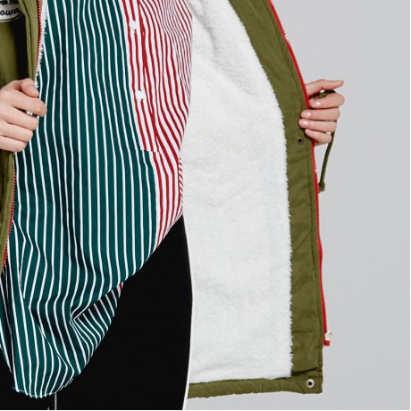 Women's Bodycon Hooded Long Sleeve Coat Waist Medium Cotton Coat With Pockets(S-XXL)
