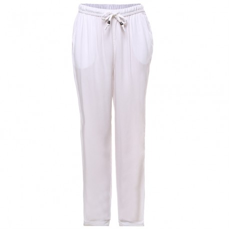 Women's Casual Cotton High Waist Stretchy Pants Solid Slim Long Pants With Pockets(S-XXL)