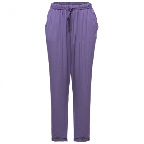 Women's Casual Cotton High Waist Stretchy Pants Solid Slim Long Pants With Pockets(S-XXL)