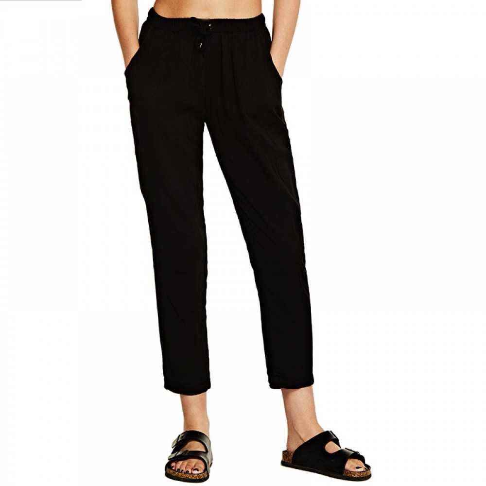 Women's Casual Cotton High Waist Stretchy Pants Solid Slim Long Pants With Pockets(S-XXL)
