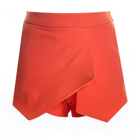 Women's Casual Irregular Pure Color Shorts Summer Pants(S-XL)
