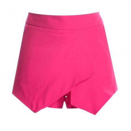 Women's Casual Irregular Pure Color Shorts Summer Pants(S-XL)