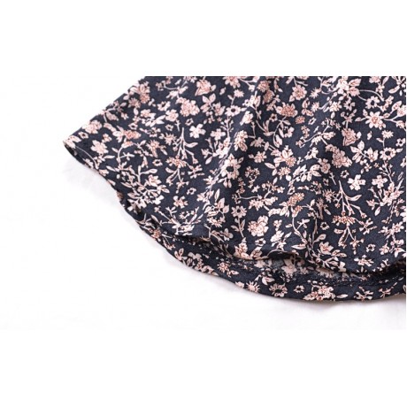 Women's Casual Sleeveless Floral Dress Square Collar Backless A-Line Mini Dress(S-XXL)