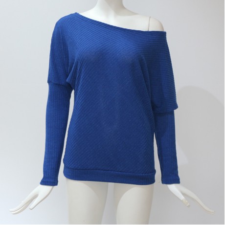 Women's Casual Loose Knit Bat Sleeve Blouse Knitted Sweater Pullover Tops(S-XXXL)