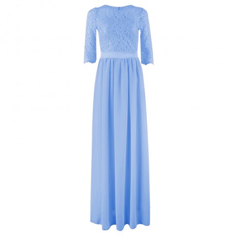Women Summer Dresses,Chiffon Lace Long Dresses,2018 New
