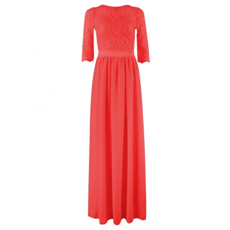 Women Summer Dresses,Chiffon Lace Long Dresses,2018 New