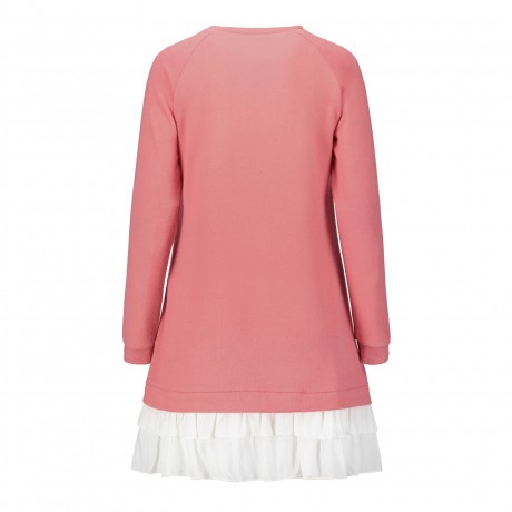 Women's Long Sleeve Casual Loose Stretchy Swing T-Shirt Dress