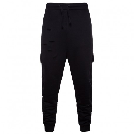 Men's Solide Color Jogging Sweater Suit Full Tracksuit Hole Sports Suit Hoodies Joggers Sets