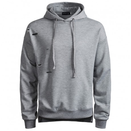 Men's Solide Color Jogging Sweater Suit Full Tracksuit Hole Sports Suit Hoodies Joggers Sets