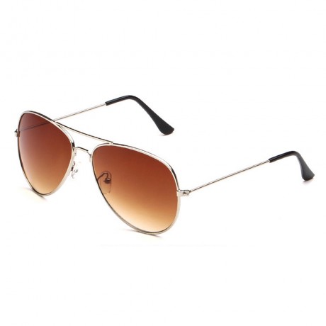 Classic Aviator Mirrored Flat Lens Sunglasses Metal Frame with Spring Hinges Unisex