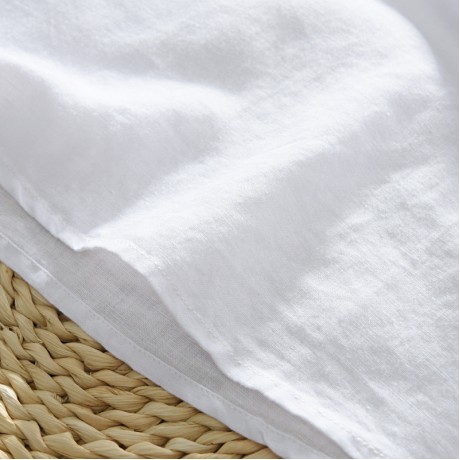 Men Linen and Cotton V Neck Short Sleeve T Shirts Casual Tee