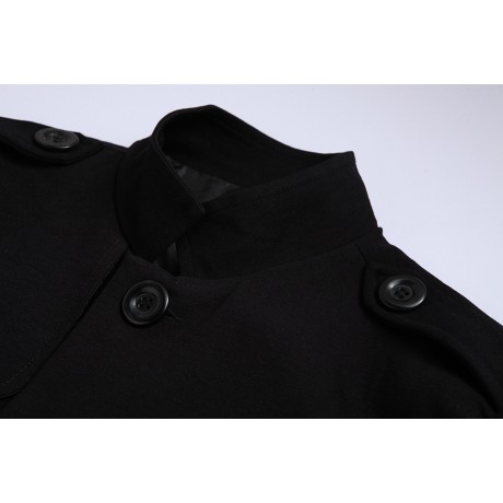  Men's Stand Collar Blazer Coat Jacket Casual Button Blazer Coat