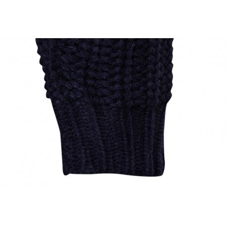   Men's Solid Color Sweater Slim Fit Long Sleeve Single Button Knit Cardigan Sweater
